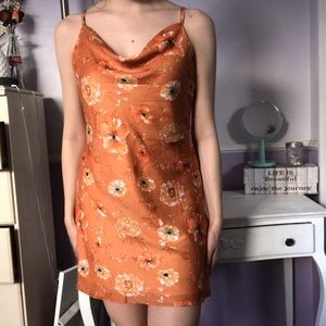 Birds of Paradise Burnt Orange Dress